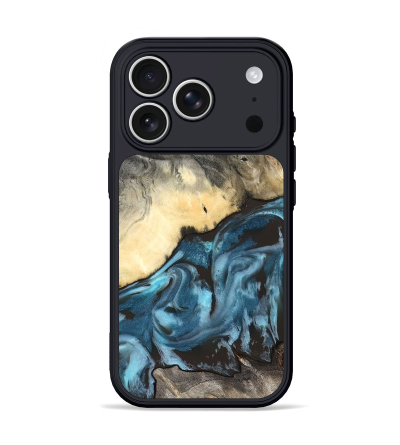 iPhone 17 Pro Wood Phone Case - Rodney (Blue, 827569)