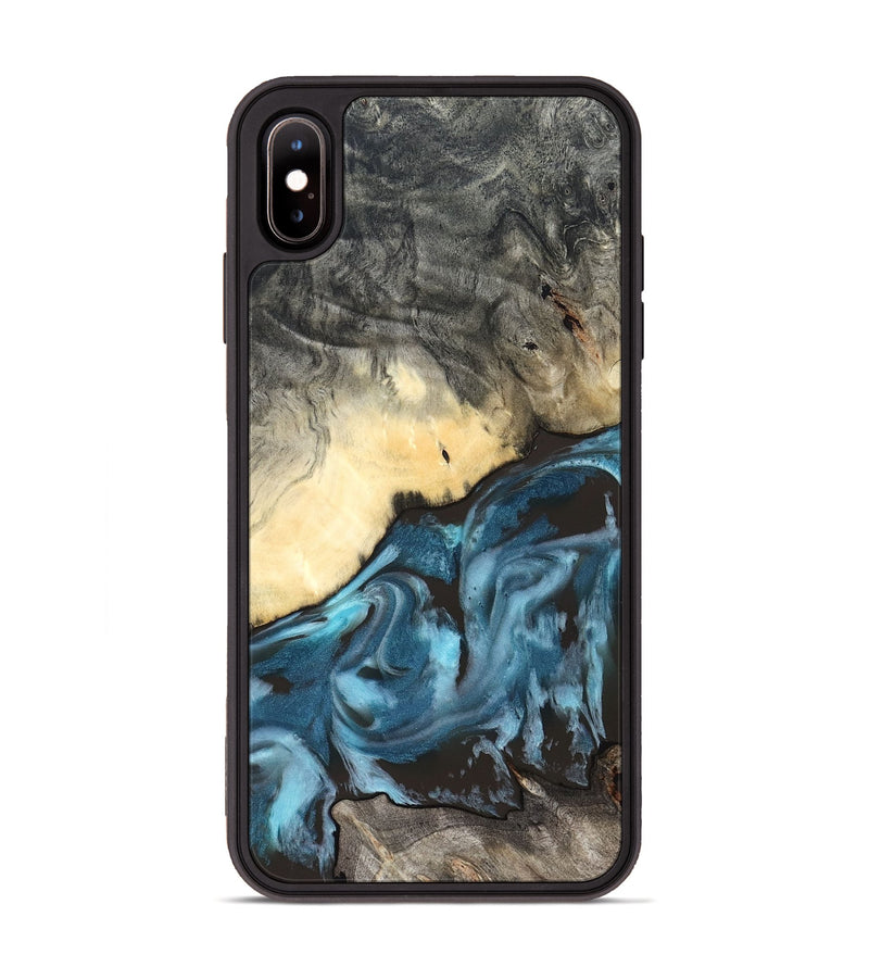 iPhone Xs Max Wood Phone Case - Rodney (Blue, 827569)
