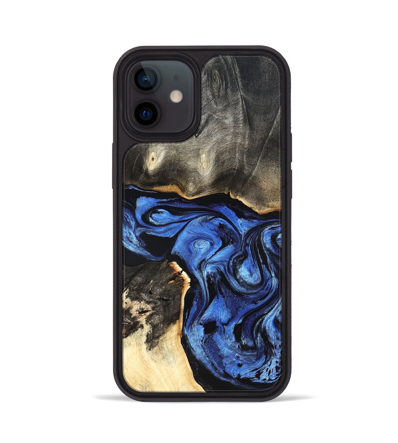 iPhone 12 Wood Phone Case - Harmoni (Blue, 827570)