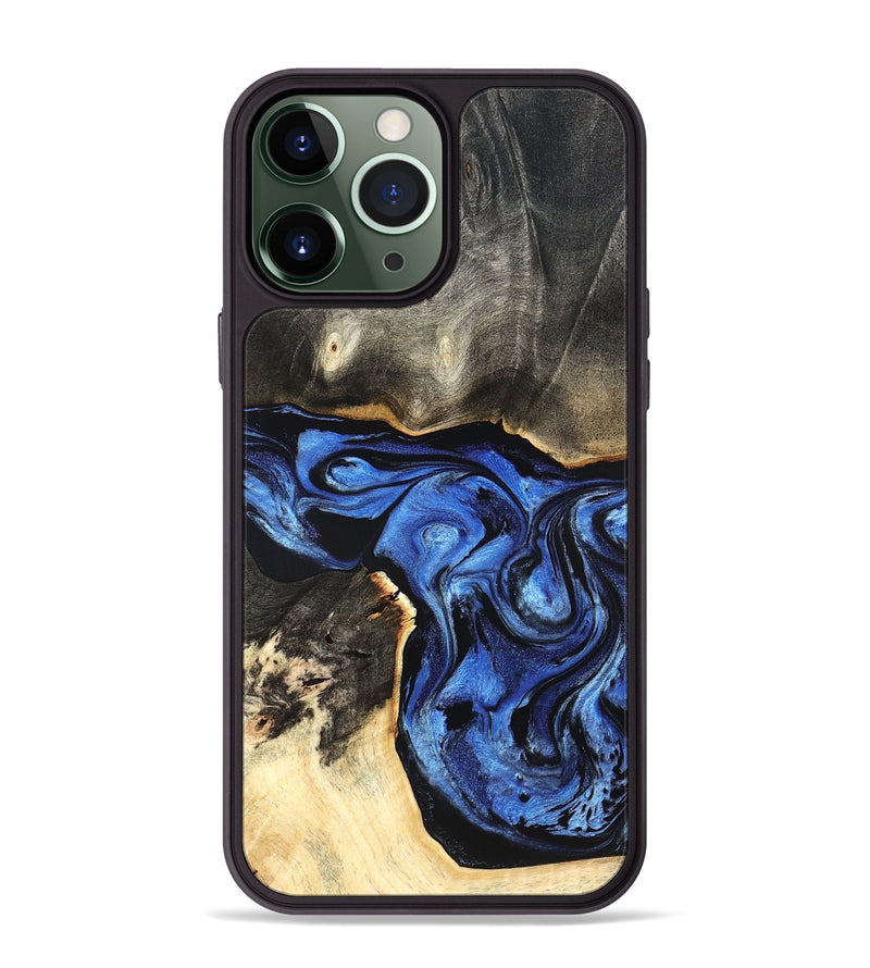 iPhone 13 Pro Max Wood Phone Case - Harmoni (Blue, 827570)