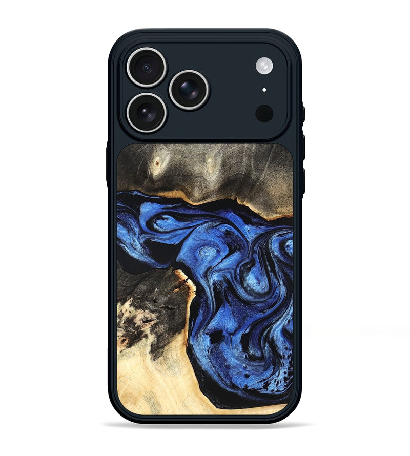 iPhone 17 Pro Max Wood Phone Case - Harmoni (Blue, 827570)