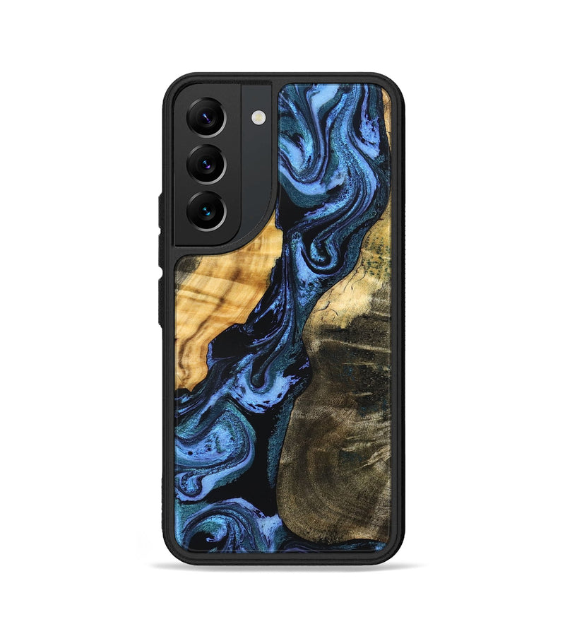 Galaxy S22 Wood Phone Case - Reina (Blue, 827571)