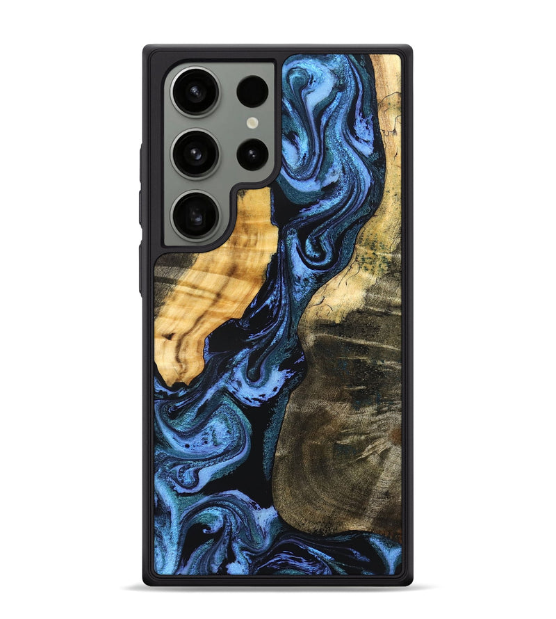 Galaxy S24 Ultra Wood Phone Case - Reina (Blue, 827571)