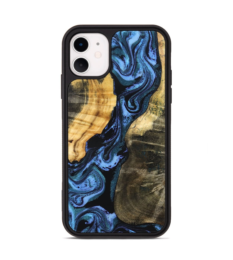 iPhone 11 Wood Phone Case - Reina (Blue, 827571)
