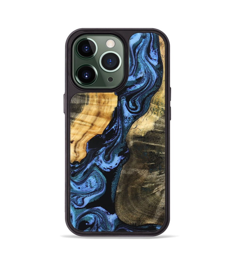 iPhone 13 Pro Wood Phone Case - Reina (Blue, 827571)