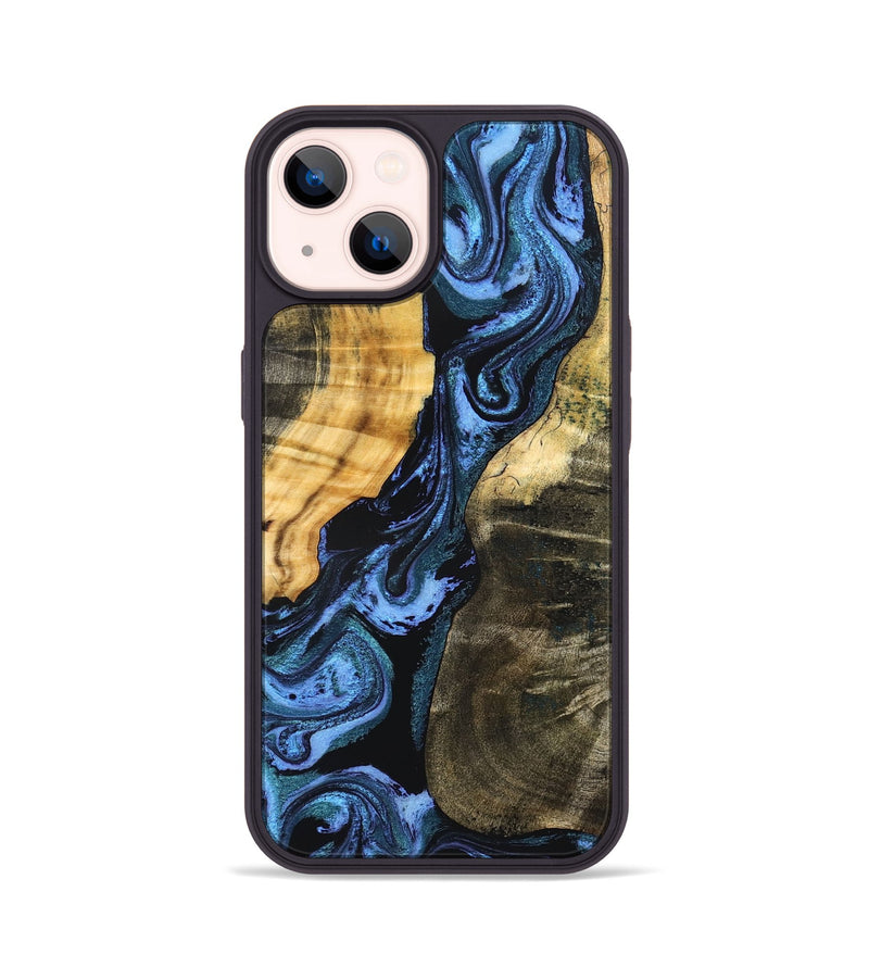 iPhone 14 Wood Phone Case - Reina (Blue, 827571)