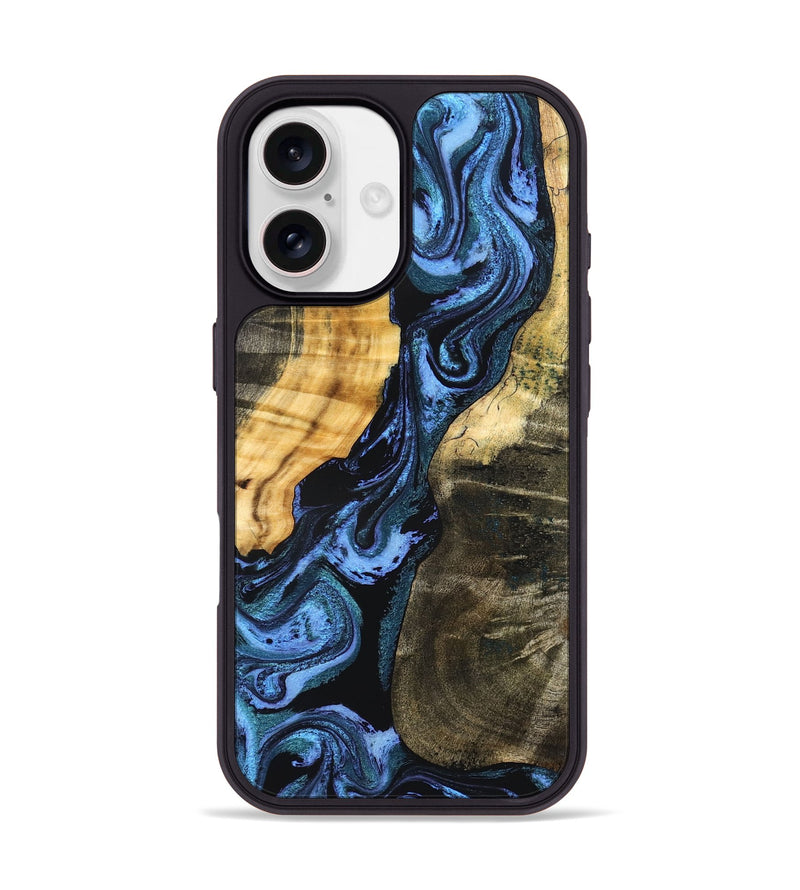iPhone 17 Wood Phone Case - Reina (Blue, 827571)