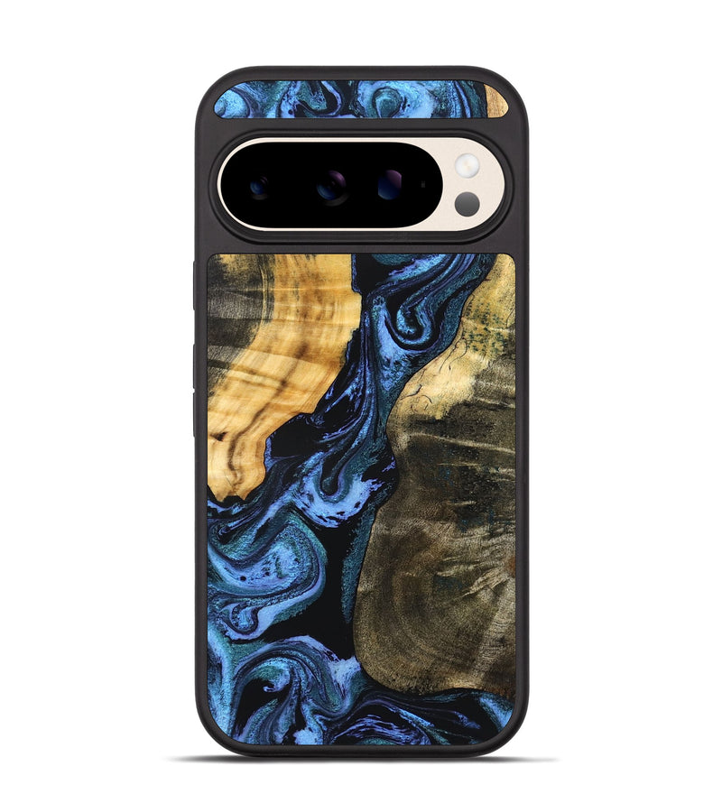 Pixel 10 Wood Phone Case - Reina (Blue, 827571)