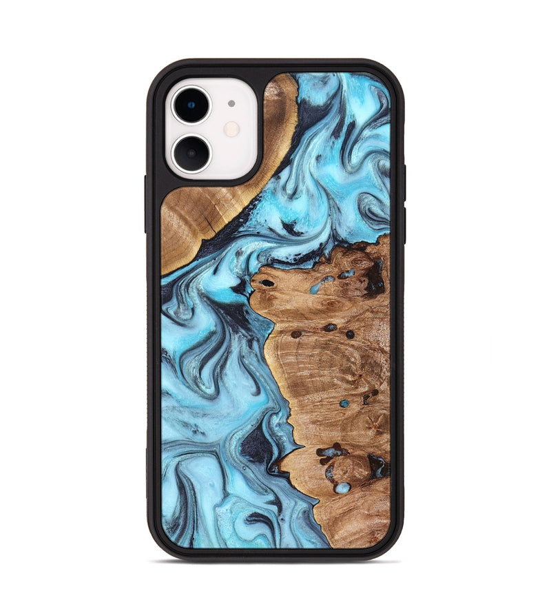iPhone 11 Wood Phone Case - Jax (Blue, 827572)