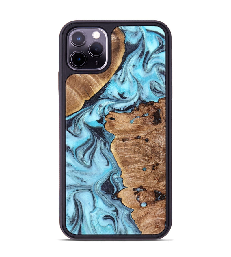 iPhone 11 Pro Max Wood Phone Case - Jax (Blue, 827572)