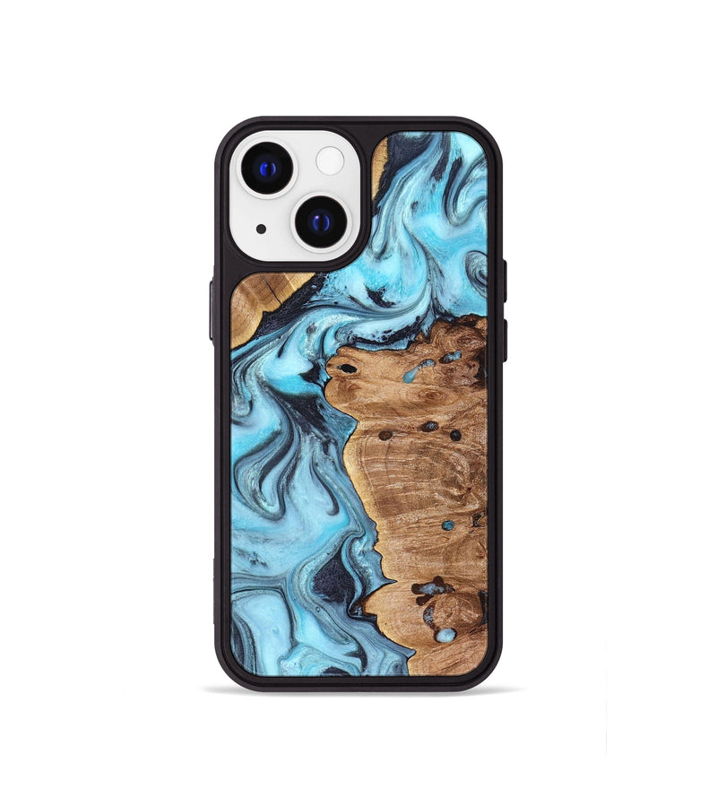 iPhone 13 mini Wood Phone Case - Jax (Blue, 827572)