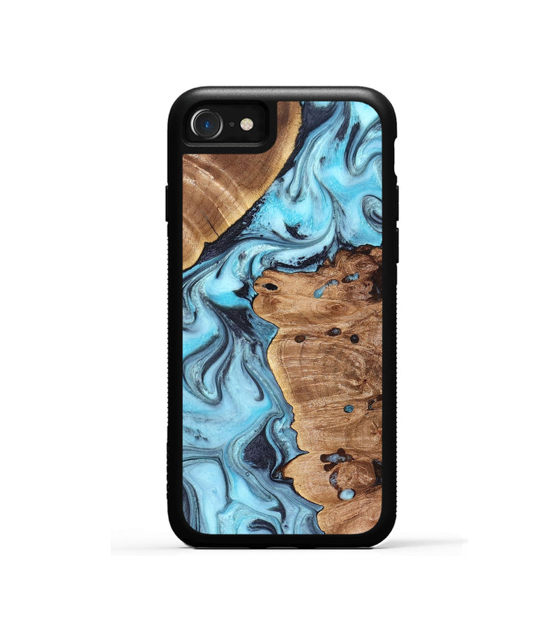 iPhone SE Wood Phone Case - Jax (Blue, 827572)