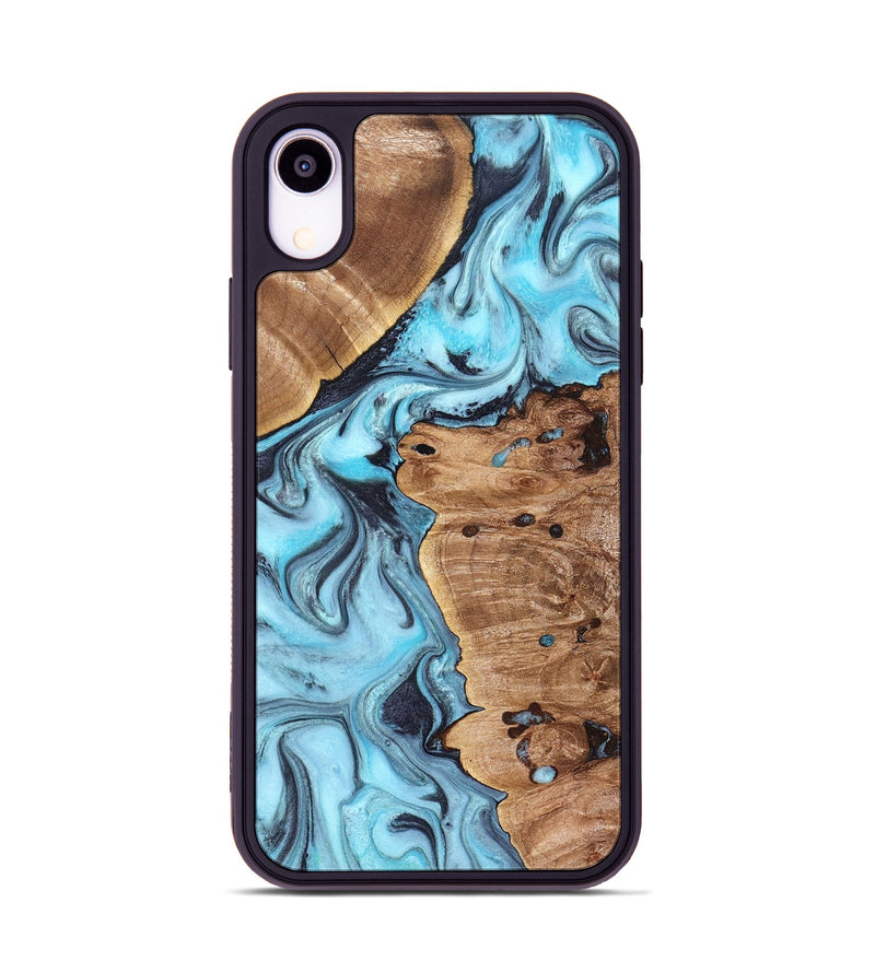 iPhone Xr Wood Phone Case - Jax (Blue, 827572)