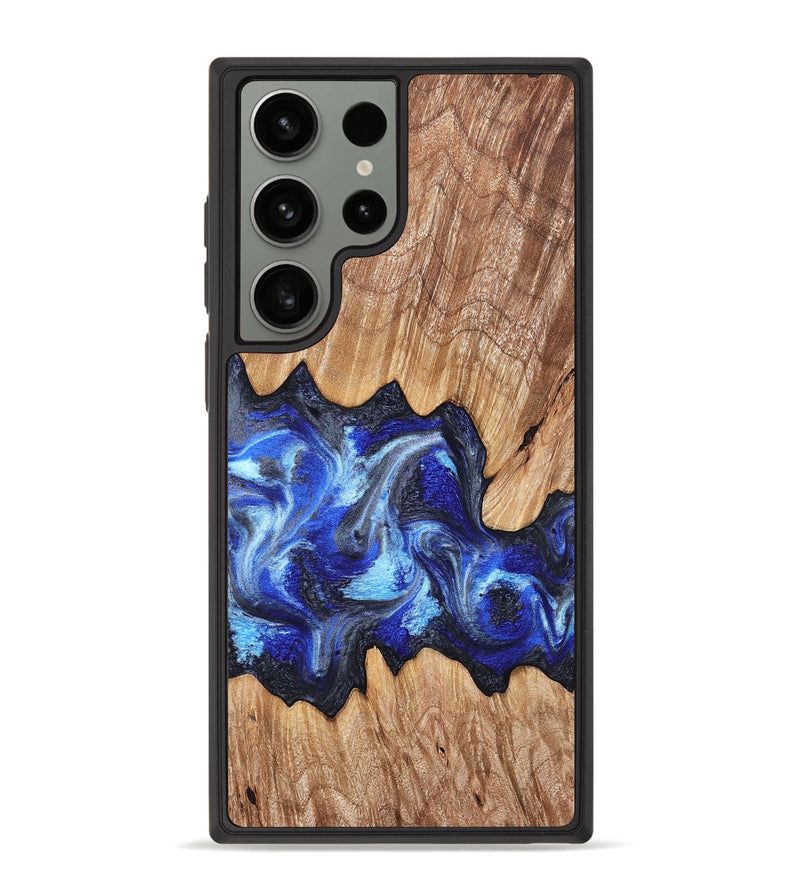 Galaxy S23 Ultra Wood Phone Case - Davon (Blue, 827573)