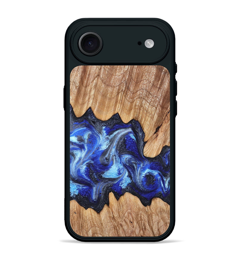 iPhone 17 Air Wood Phone Case - Davon (Blue, 827573)