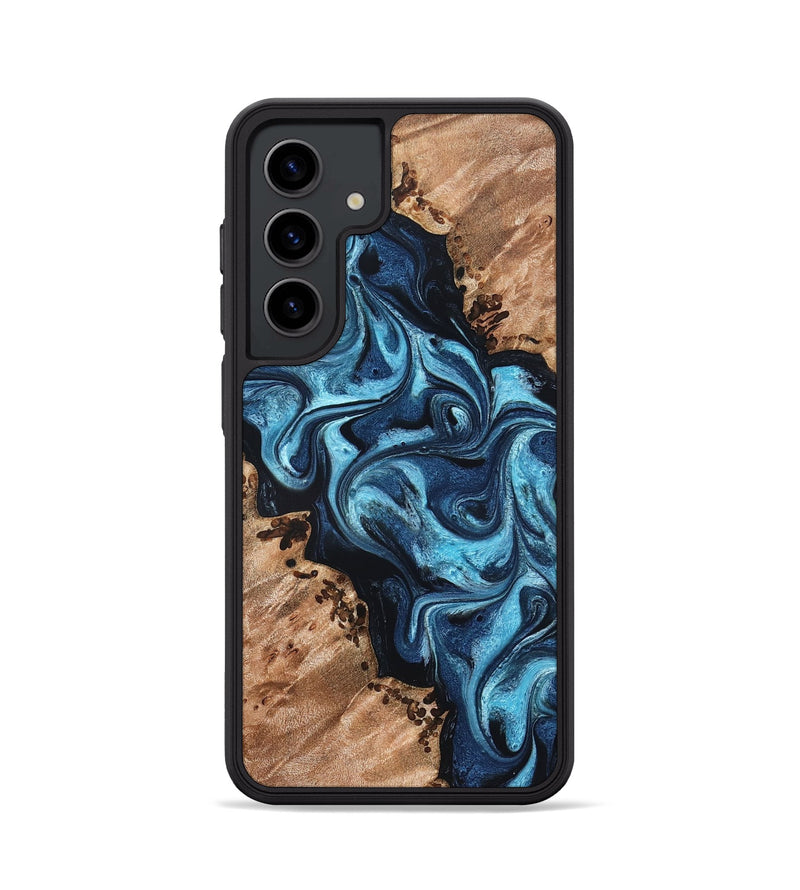 Galaxy S24 Wood Phone Case - Dakari (Blue, 827574)