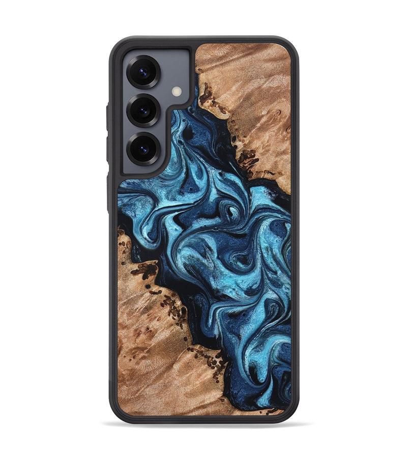Galaxy S25 Plus Wood Phone Case - Dakari (Blue, 827574)