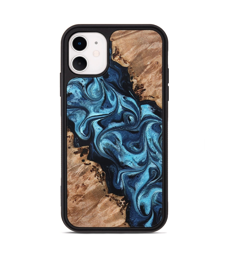 iPhone 11 Wood Phone Case - Dakari (Blue, 827574)