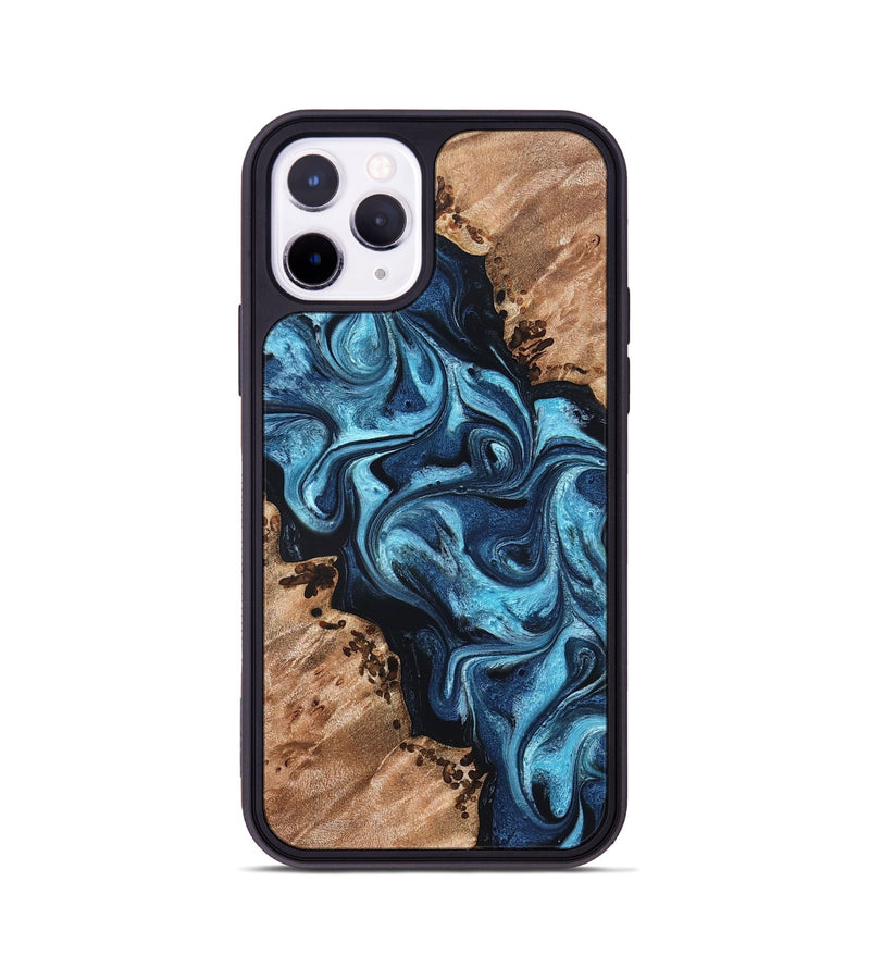 iPhone 11 Pro Wood Phone Case - Dakari (Blue, 827574)