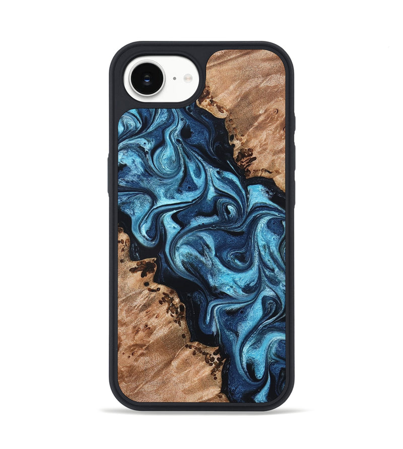 iPhone 17e Wood Phone Case - Dakari (Blue, 827574)