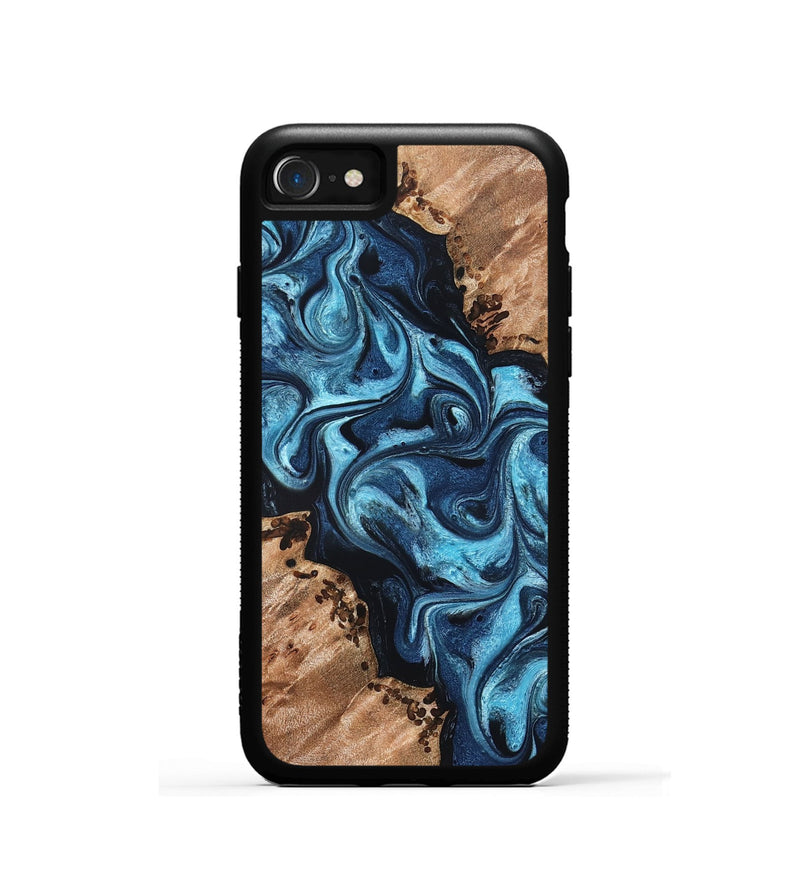 iPhone SE Wood Phone Case - Dakari (Blue, 827574)