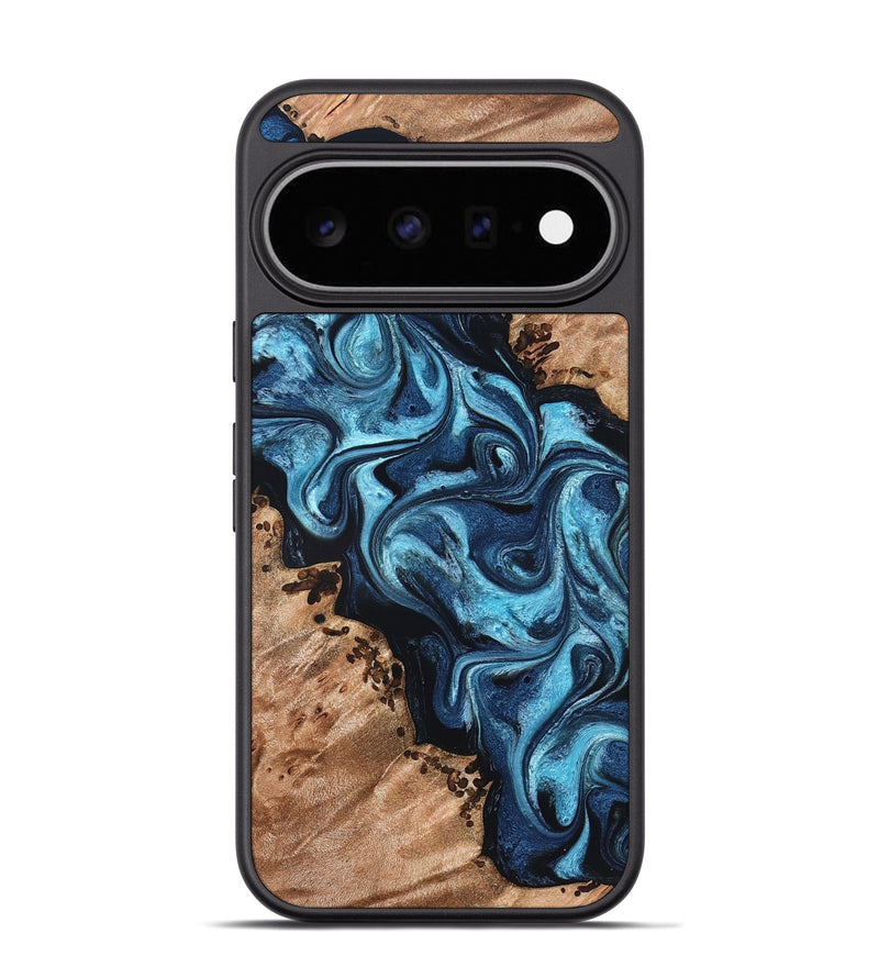 Pixel 11 Pro Wood Phone Case - Dakari (Blue, 827574)