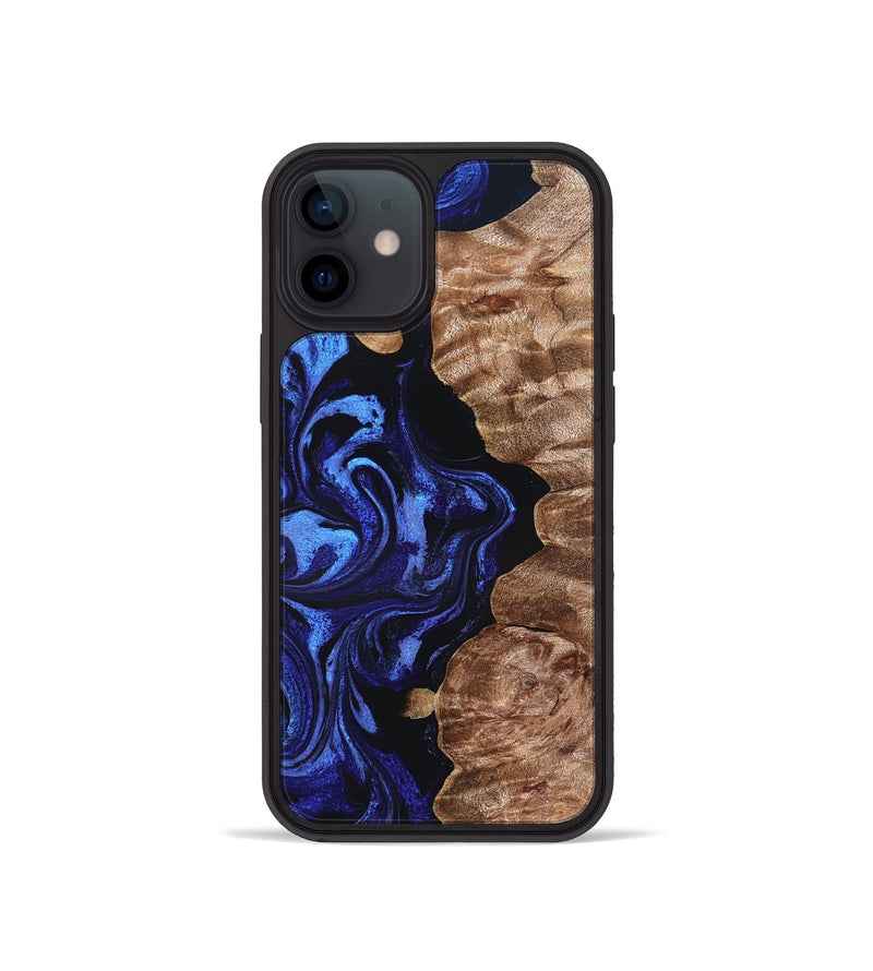 iPhone 12 mini Wood Phone Case - Berkley (Blue, 827575)