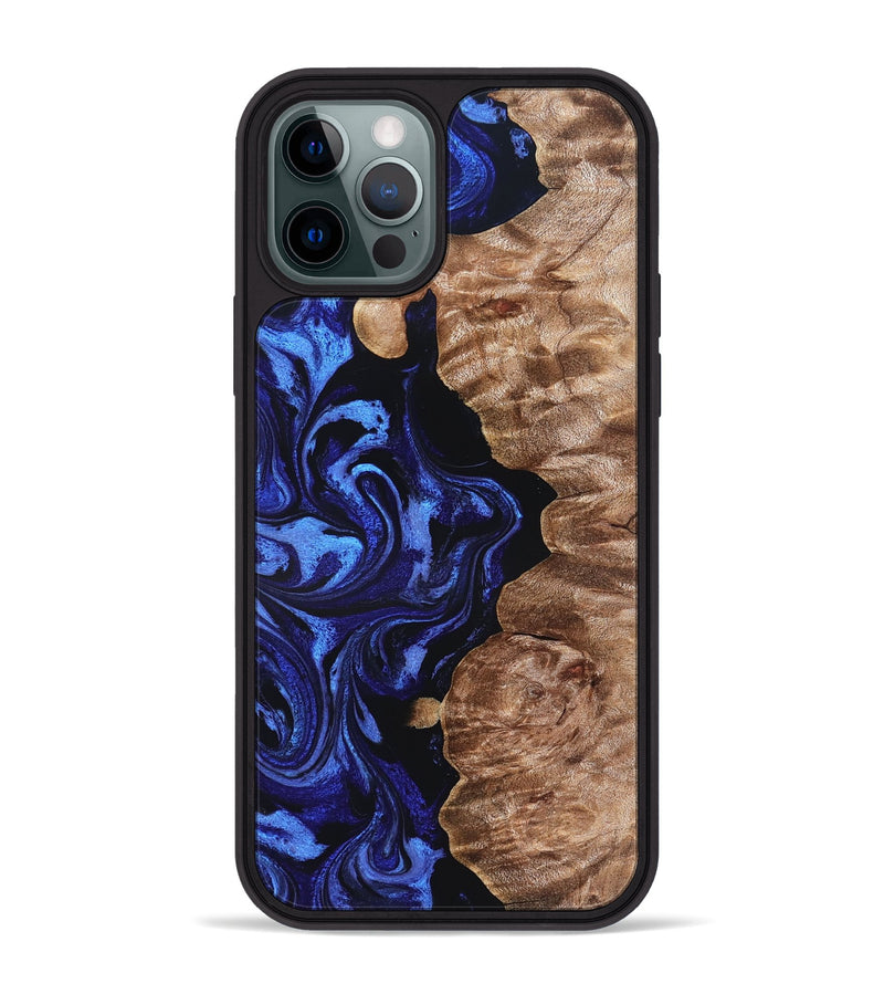 iPhone 12 Pro Max Wood Phone Case - Berkley (Blue, 827575)