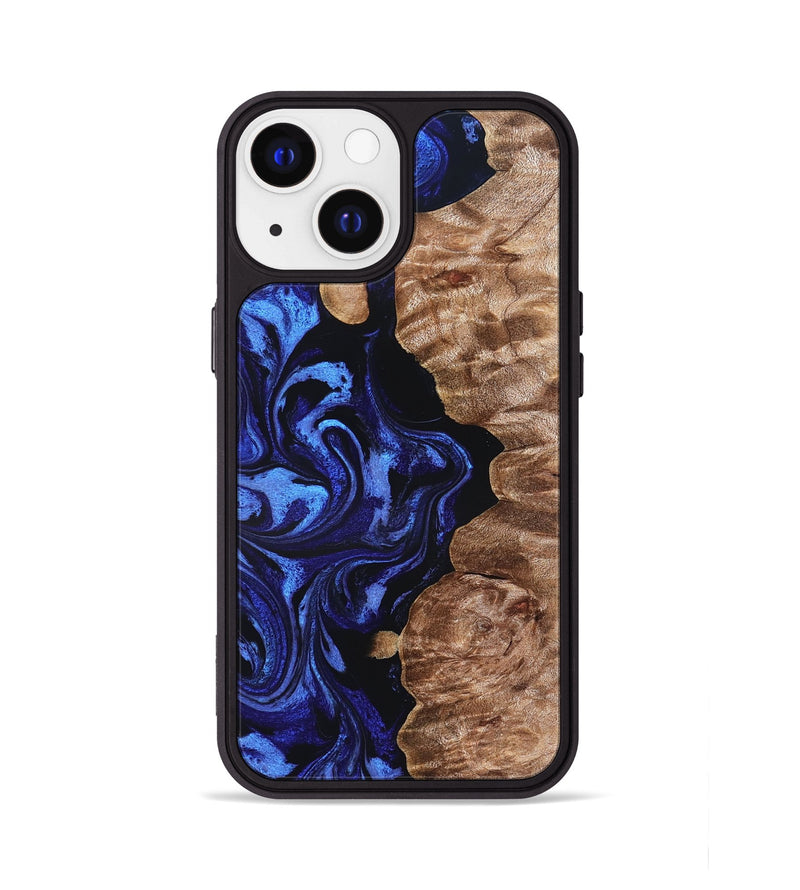 iPhone 13 Wood Phone Case - Berkley (Blue, 827575)