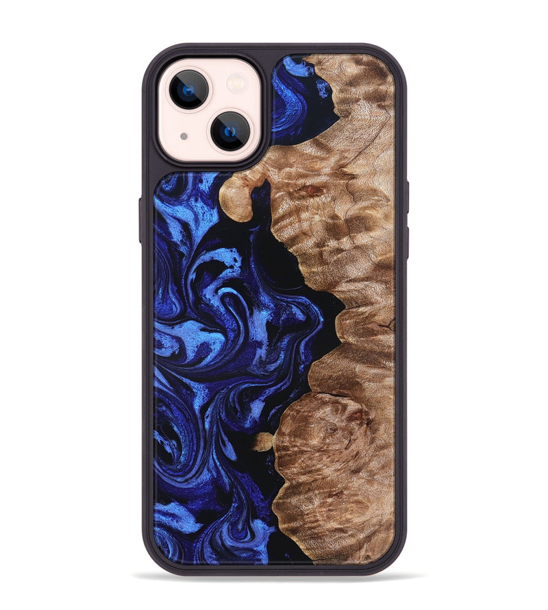 iPhone 14 Plus Wood Phone Case - Berkley (Blue, 827575)