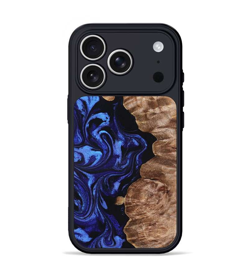 iPhone 17 Pro Wood Phone Case - Berkley (Blue, 827575)