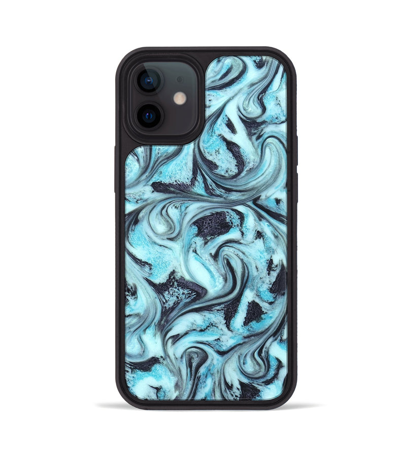 iPhone 12 ResinArt Phone Case - Raquel (Blue, 827576)