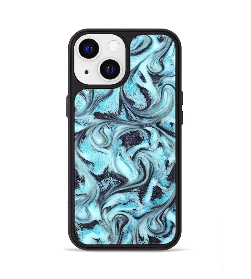 iPhone 13 ResinArt Phone Case - Raquel (Blue, 827576)