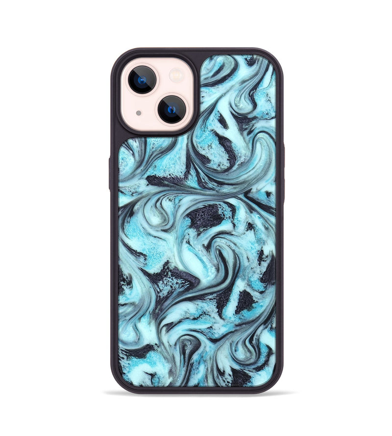 iPhone 14 ResinArt Phone Case - Raquel (Blue, 827576)
