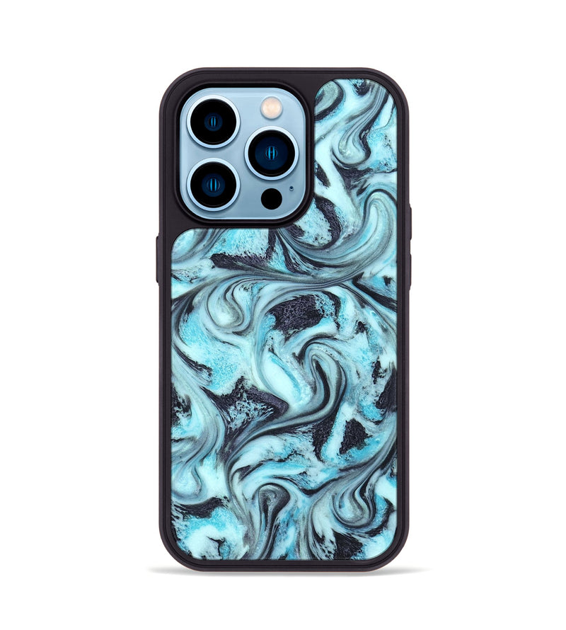 iPhone 14 Pro ResinArt Phone Case - Raquel (Blue, 827576)