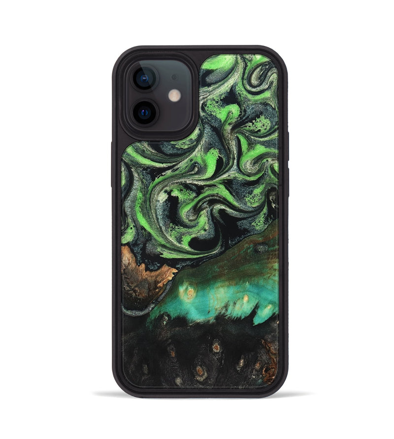 iPhone 12 Wood Phone Case - Kay (Green, 827577)