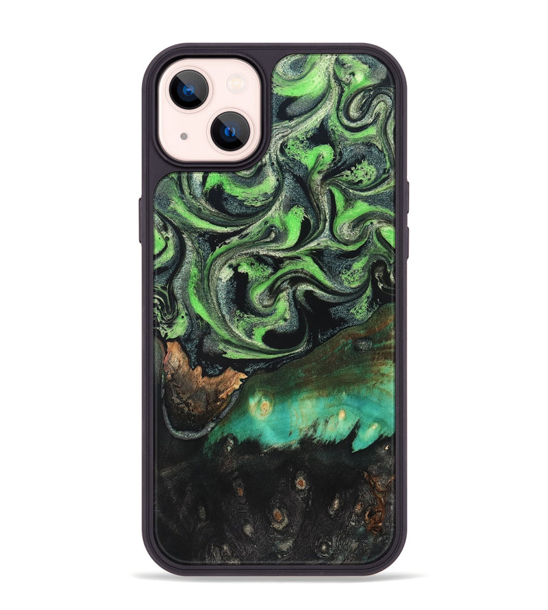 iPhone 14 Plus Wood Phone Case - Kay (Green, 827577)
