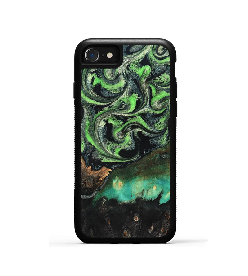 iPhone SE Wood Phone Case - Kay (Green, 827577)