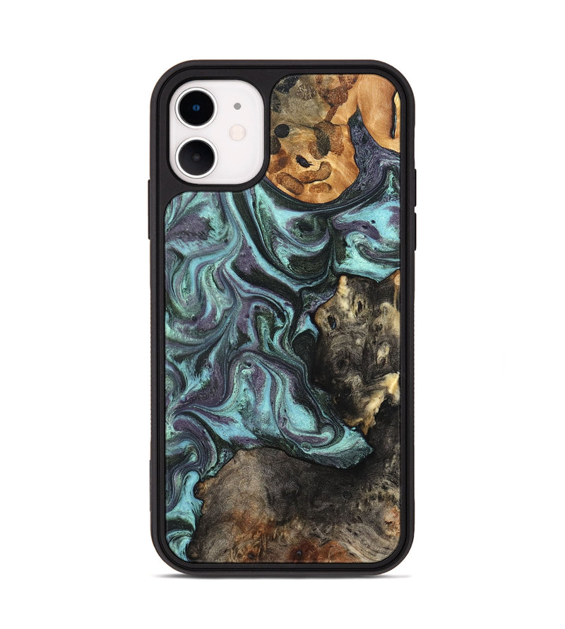 iPhone 11 Wood Phone Case - Dax (Green, 827578)
