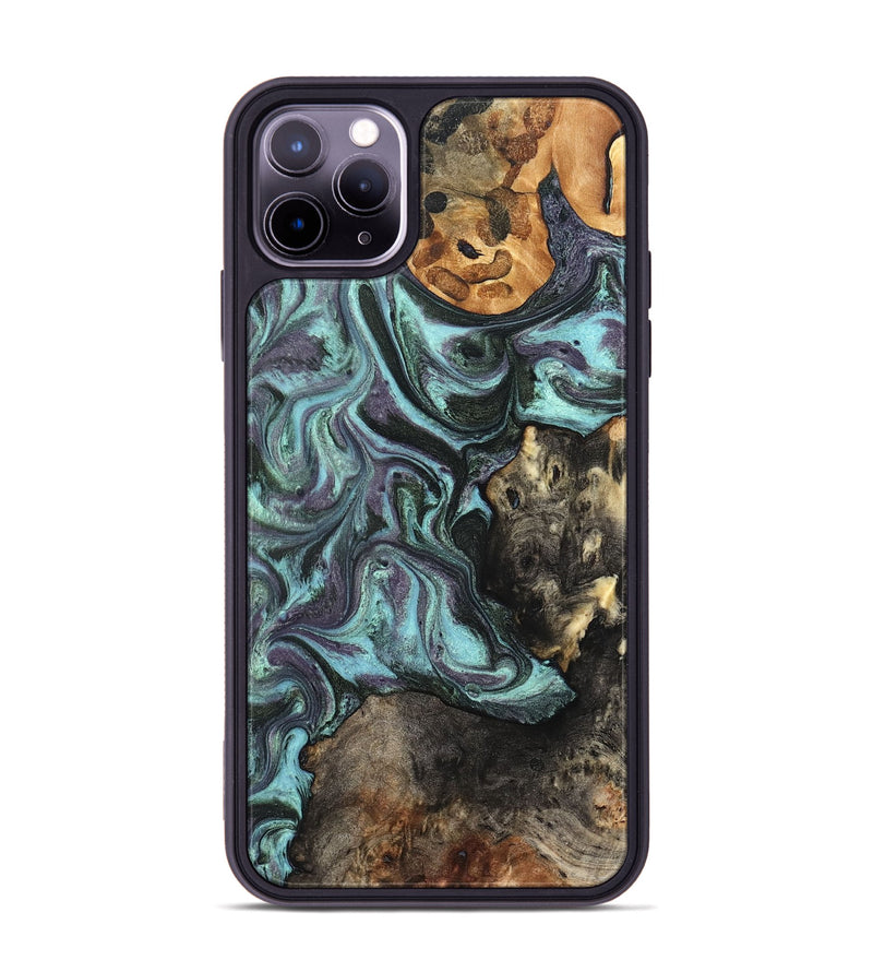 iPhone 11 Pro Max Wood Phone Case - Dax (Green, 827578)