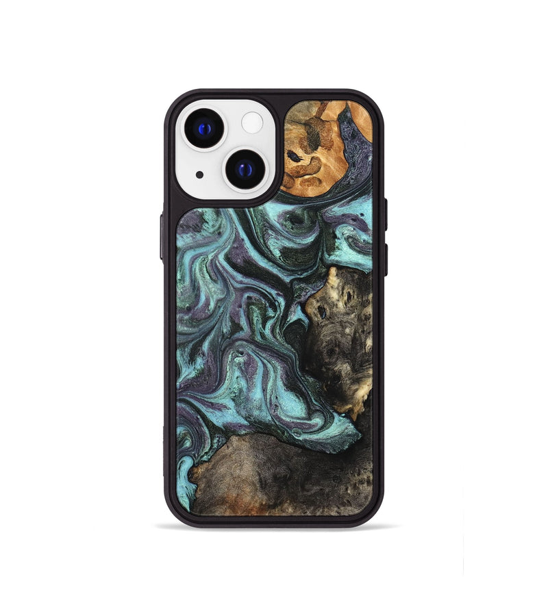 iPhone 13 mini Wood Phone Case - Dax (Green, 827578)