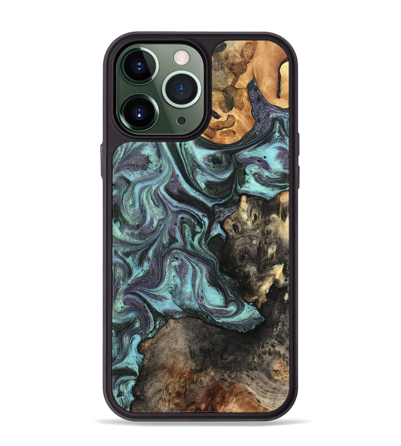 iPhone 13 Pro Max Wood Phone Case - Dax (Green, 827578)