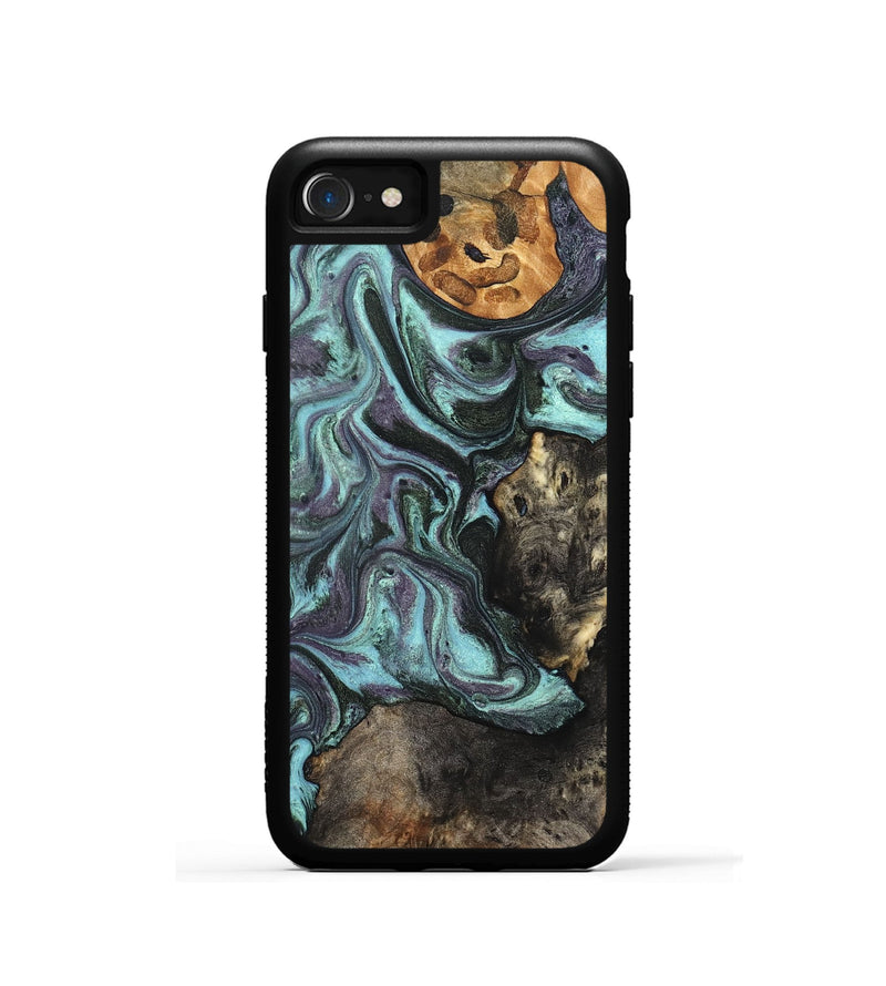 iPhone SE Wood Phone Case - Dax (Green, 827578)