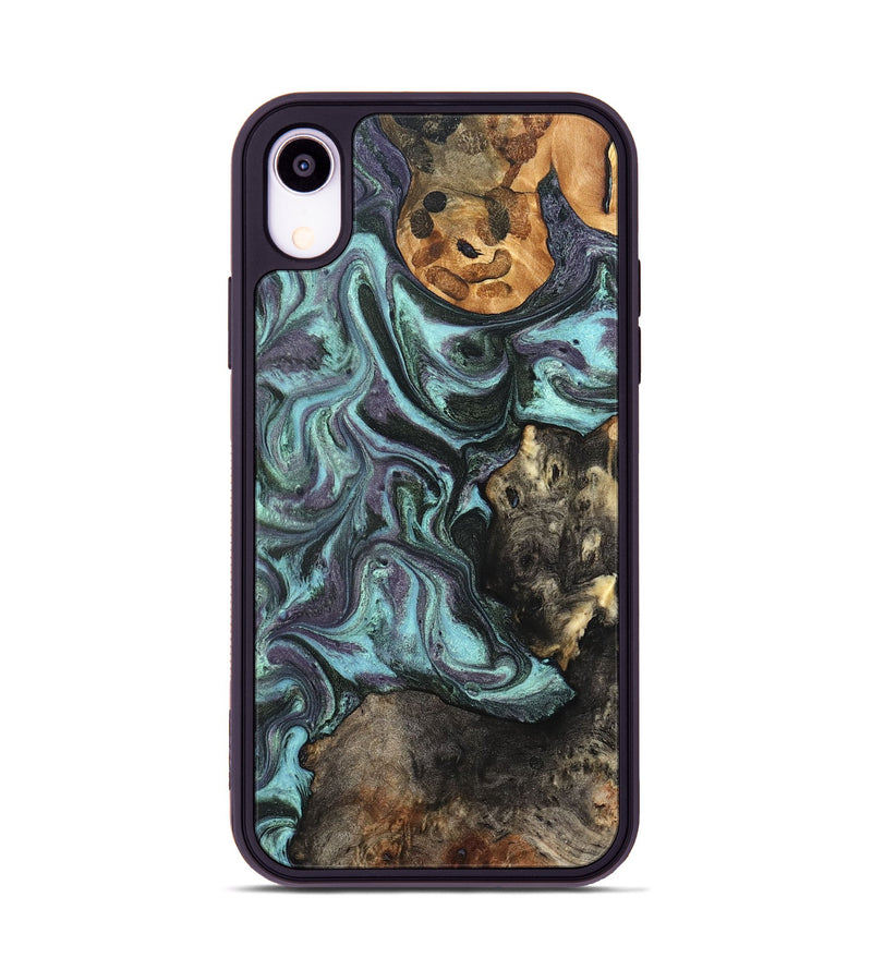 iPhone Xr Wood Phone Case - Dax (Green, 827578)