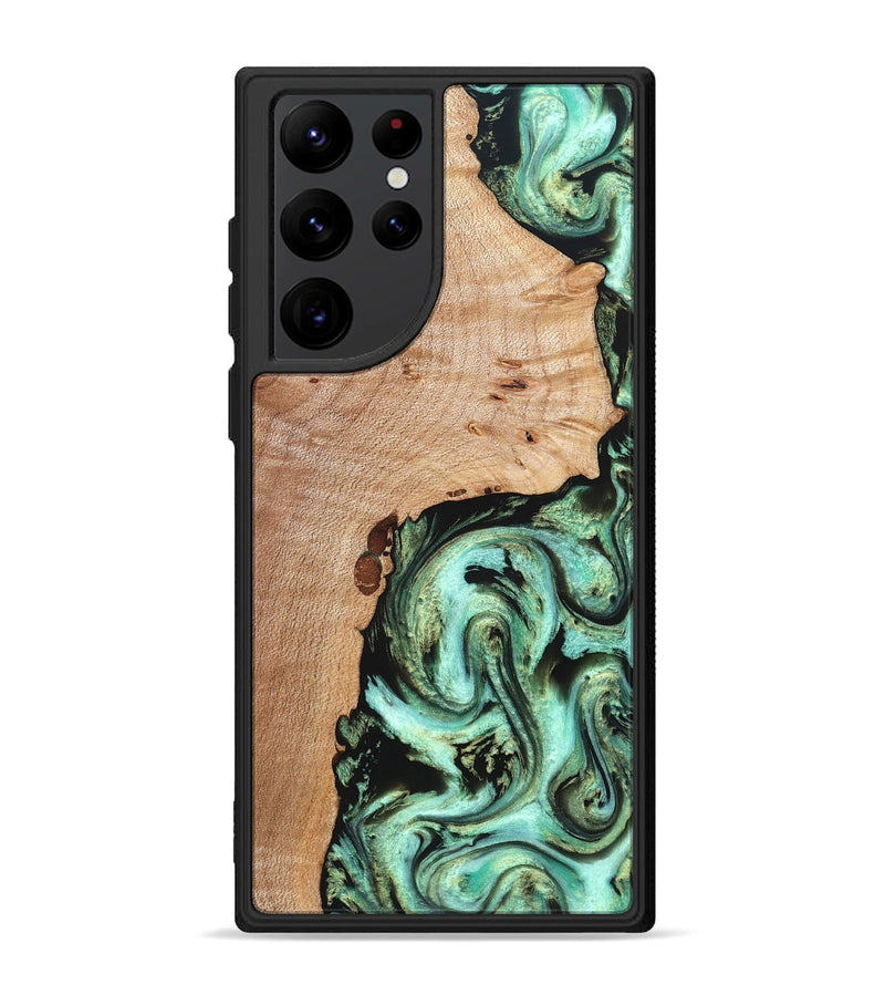 Galaxy S22 Ultra Wood Phone Case - Truman (Green, 827579)