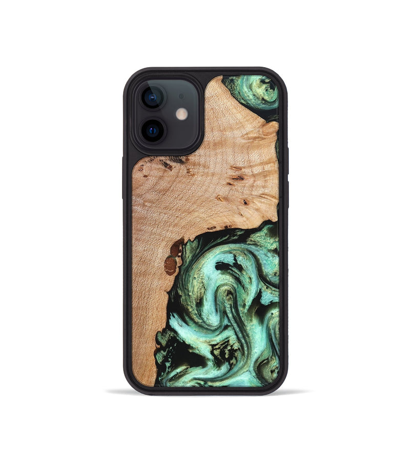 iPhone 12 mini Wood Phone Case - Truman (Green, 827579)