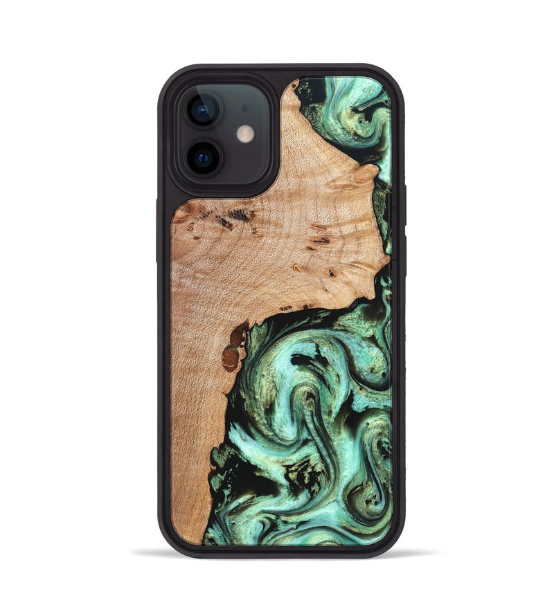 iPhone 12 Wood Phone Case - Truman (Green, 827579)