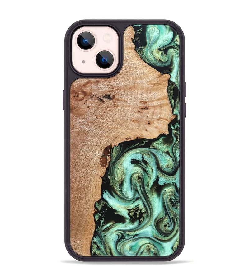iPhone 14 Plus Wood Phone Case - Truman (Green, 827579)