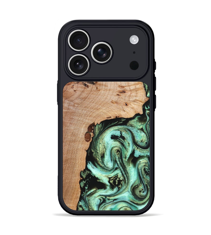 iPhone 17 Pro Wood Phone Case - Truman (Green, 827579)