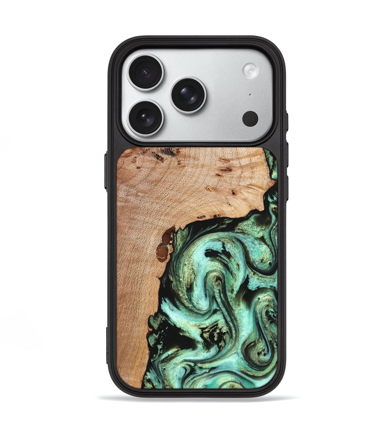 iPhone 18 Pro Wood Phone Case - Truman (Green, 827579)